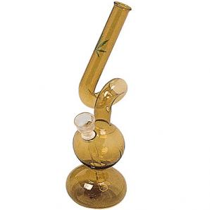 Amber colored glass bong