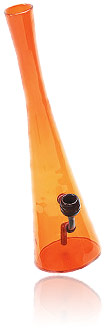 Orange colored water glass bongs pipes