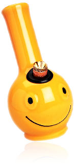 Orange colored water glass bongs pipes